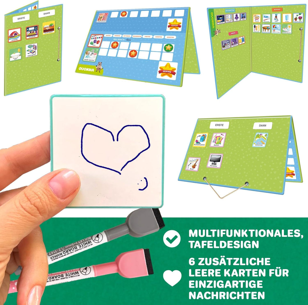 QUOKKA Belohnungs-Aufgabentabelle Für Kinder Mit Mehreren Kindern – Verhaltensroutine-Spielzeug Für