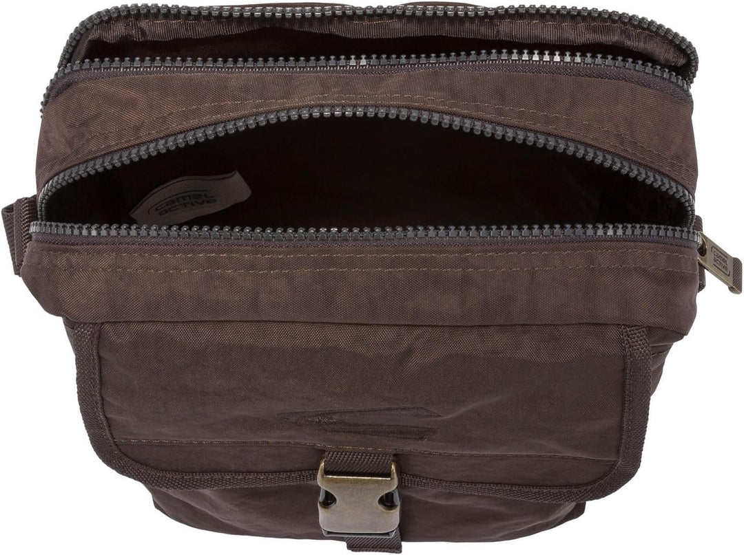 camel active bags Journey Herren Umhängetasche Crossbody Bag Klein Braun 21,5 x 11 x 26 Beige, 21,5