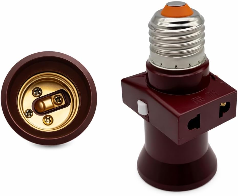 Lampenfassung E27, 3er Set Lila, Lila