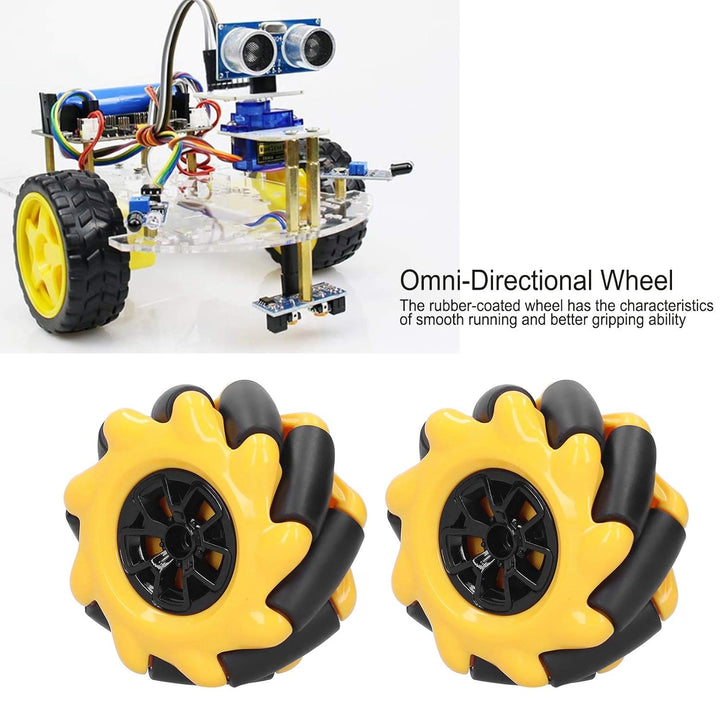 Mecanum Wheel Mecanum Wheel ABS, Gummi Mecanum Wheel Omnidirektional für Smart Robot Car Parts Zubeh