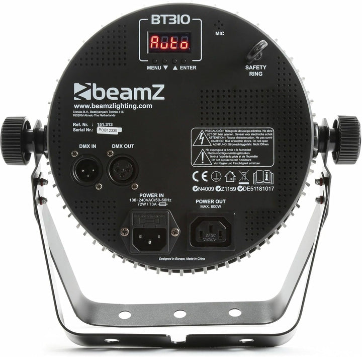 BeamZ BT300 FlatPAR 12x10 Watt DMX mit Fernbedienung