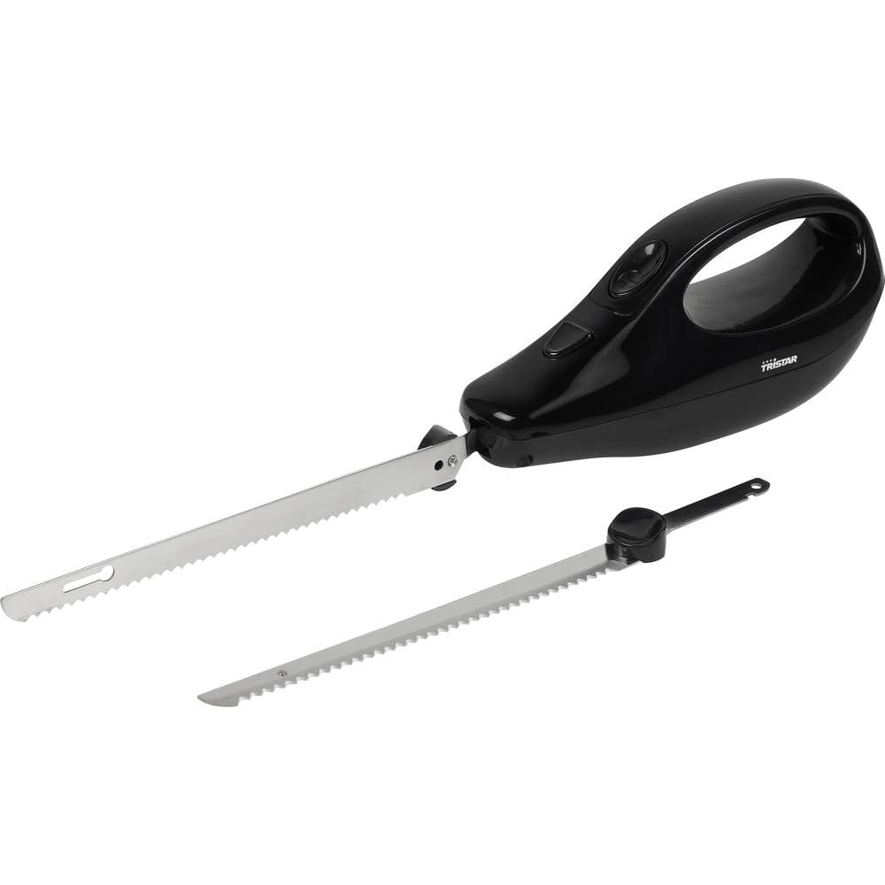 Tristar Elektrisches Messer EM-2107 – inkl. 2 Edelstahlklingen – Zum Schneiden von Brot, Fleisch und