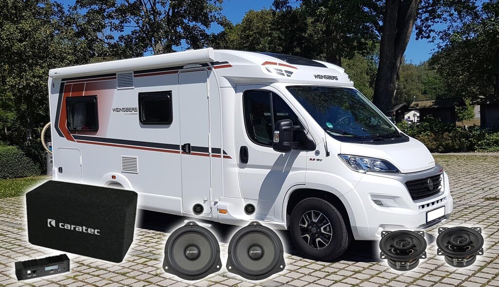 Caratec Weinsberg Pepper Wohnmobil Audio Soundsystem | Subwoofer, Verstärker, Front & Heck Lautsprec