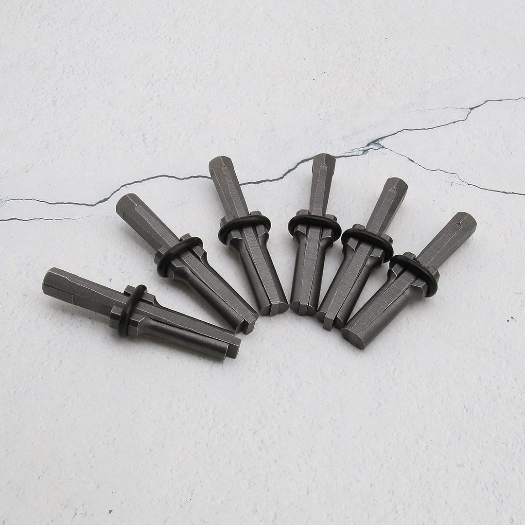 eMagTech 7pcs Set 16mm Plug Chop Feather Shims 5/8 Zoll Stone Splitter Beton Marmor Rock Stone Handw