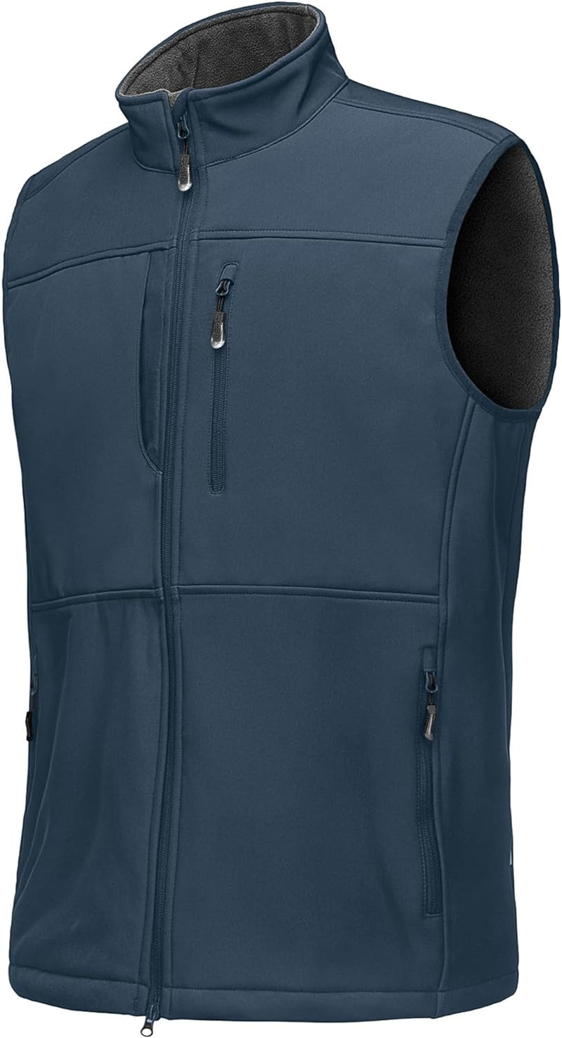 33,000ft Weste Herren Outdoor Wasserdichte Softshell Ärmellose Jacke Bodywarmer Fleece Weste Full Zi