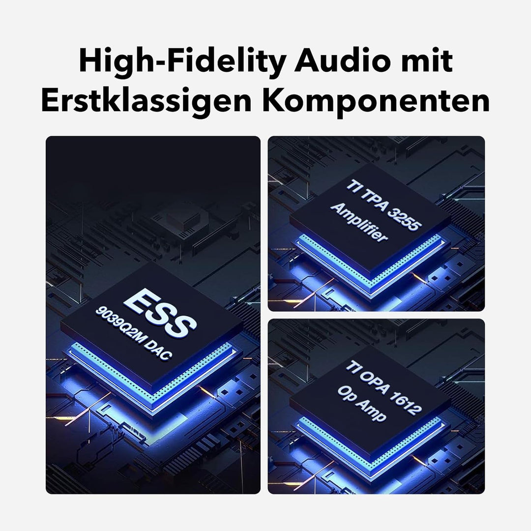 WiiM Vibelink Amp | 100W Leistung Verstärker mit Premium ESS 9039Q2M DAC und TI TPA3255 | Kompatibel
