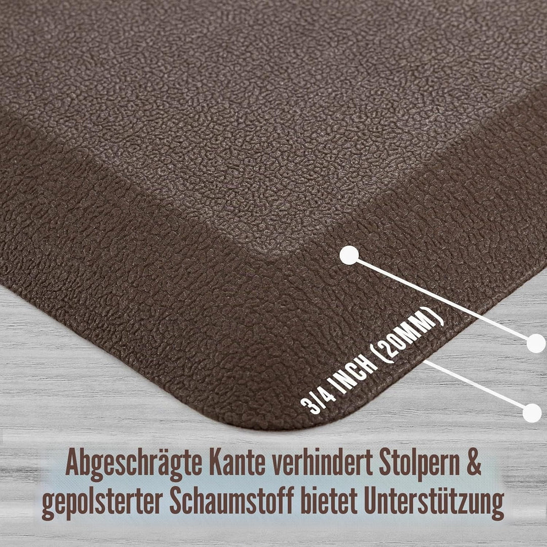 Carvapet rutschfest Küchenteppich Anti Ermüdungsmatte 20MM Dicke Küchenläufer Schaum-Stehmatten PVC