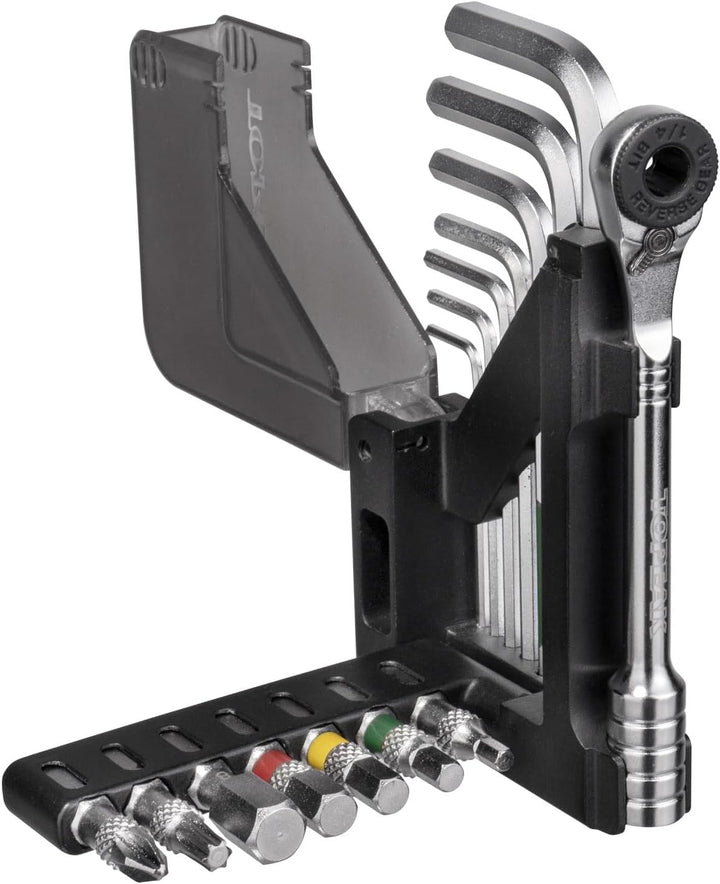 Topeak Unisex – Erwachsene Omni Toolcard Miniwerkzeuge, Schwarz-Silber, 10,1cm