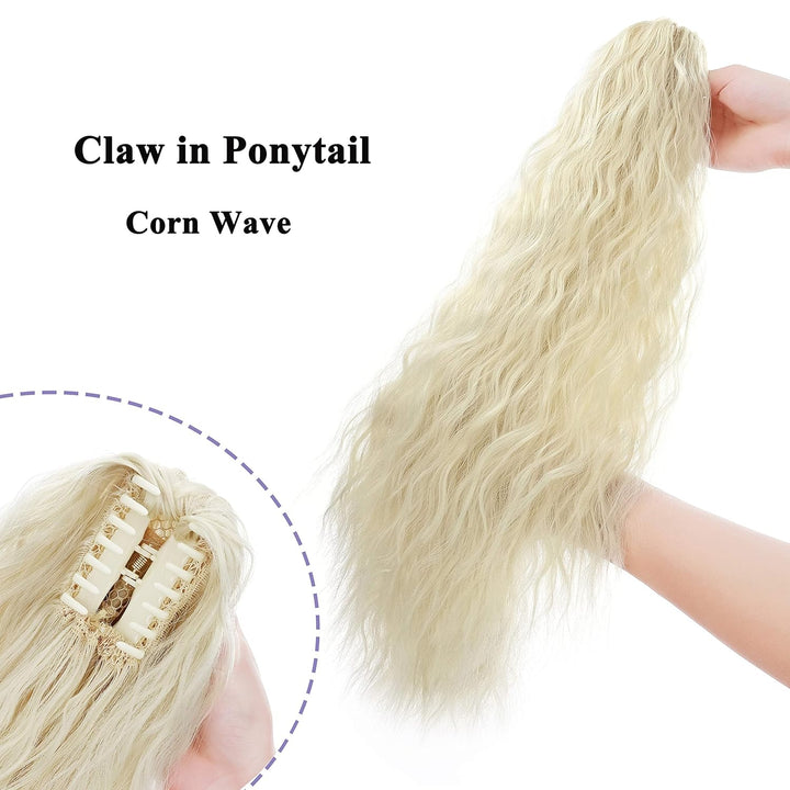 SEGO Ponytail Extension Pferdeschwanz Zopf Corn Wavy Haarteil Haarverlängerung Hair Piece Haar mit K