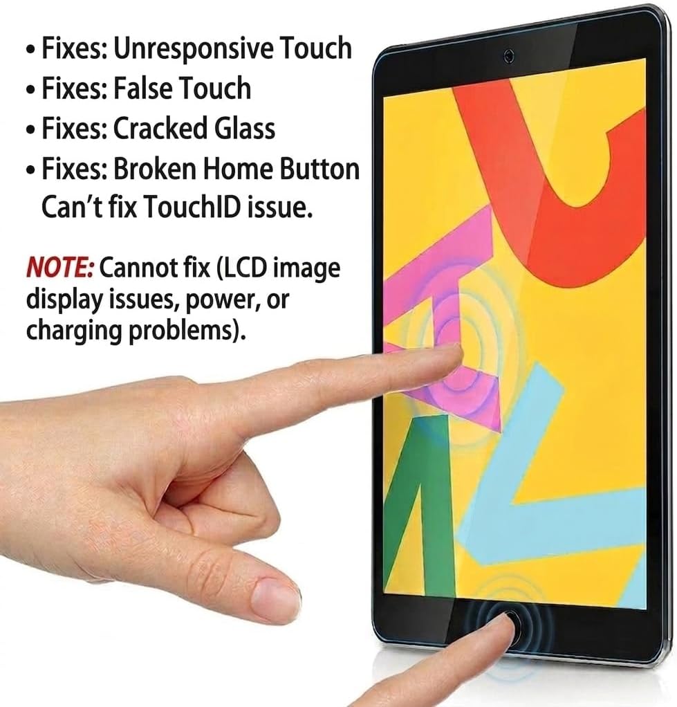 JPUNG Digitizer für iPad 9 Display Touchscreen 10.2'' 2021,für 9. Gen A2602 A2603 A2604 A2605 Ersatz