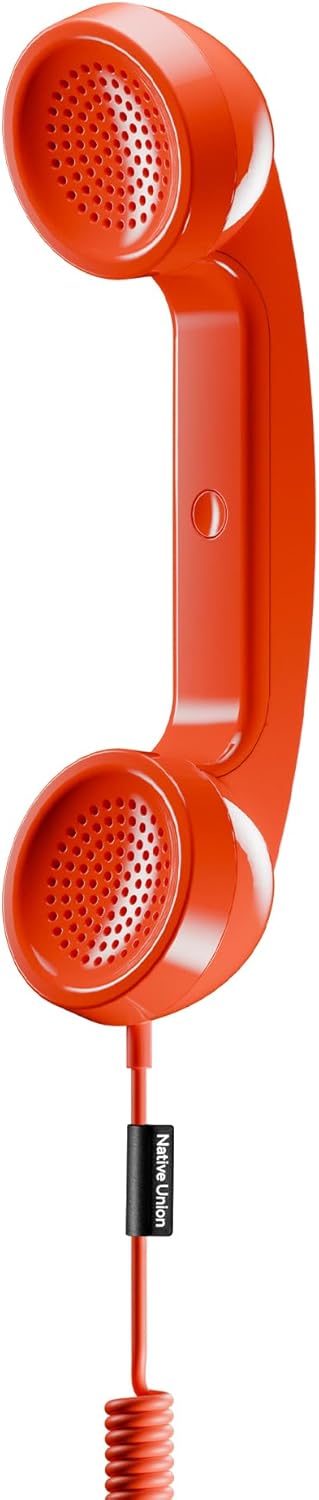 Native Union Pop Phone – Retro-Telefonhörer mit Mikrofon & Lautsprecher, USB-C für iPhone, iPad, Lap