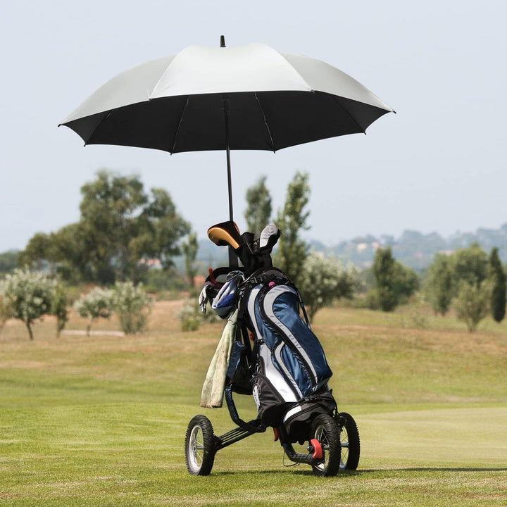 G4Free 54/62 Zoll Golfschirm Regenschirme Silberbeschichtet Sonnenschutz Grosse Winddicht Wasserdich