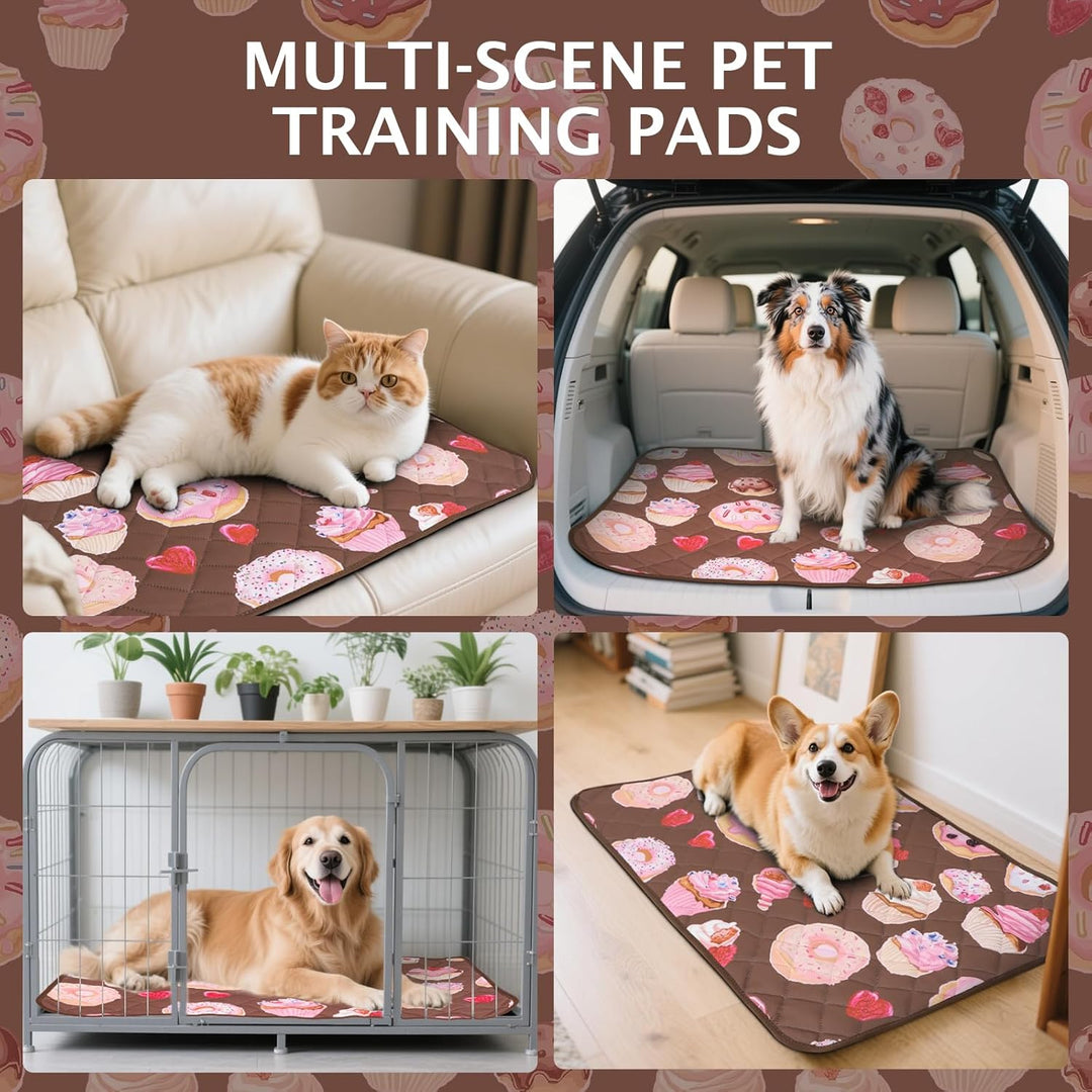 IEUUMLER 2 Stück Welpenunterlagen Waschbar, weich Hunde PIPI matten, Schnell Absorbierend Puppy Pads