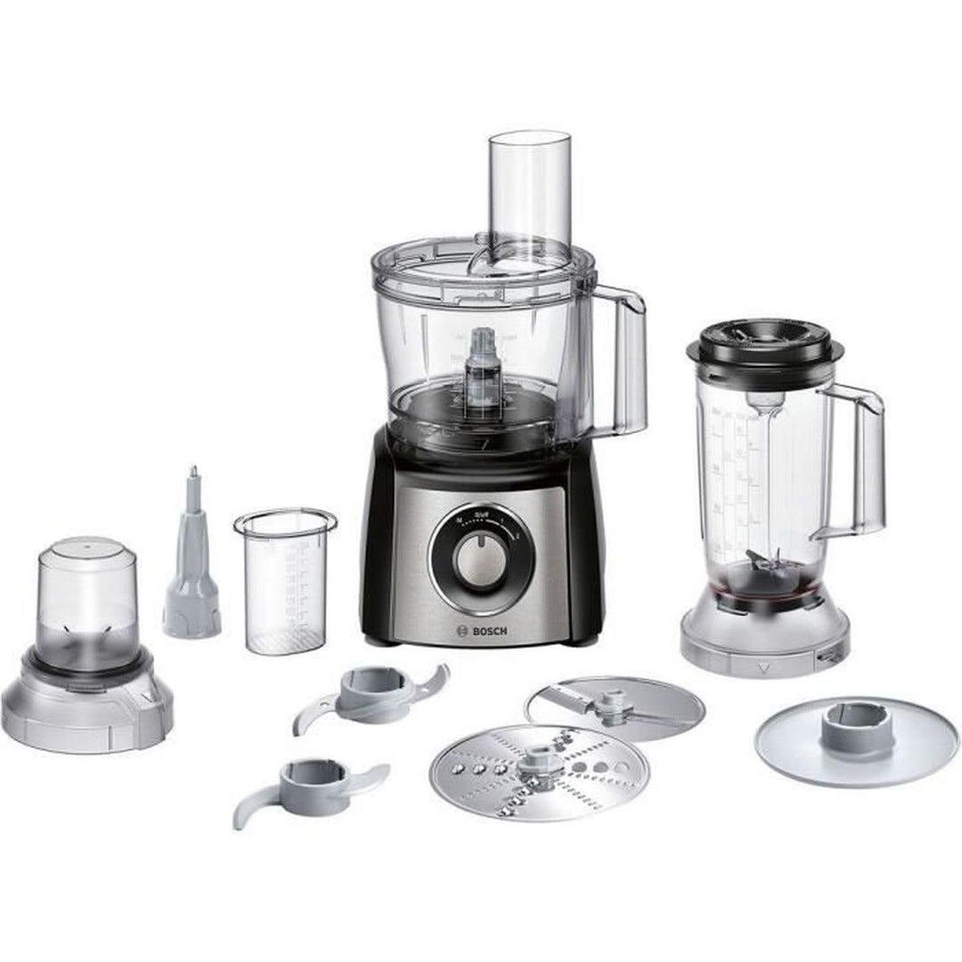 Bosch MultiTalent 3 MCM3501M — Vielseitige Küchenmaschine mit 50+ Funktionen — 800 W — 2,3 l Fassung