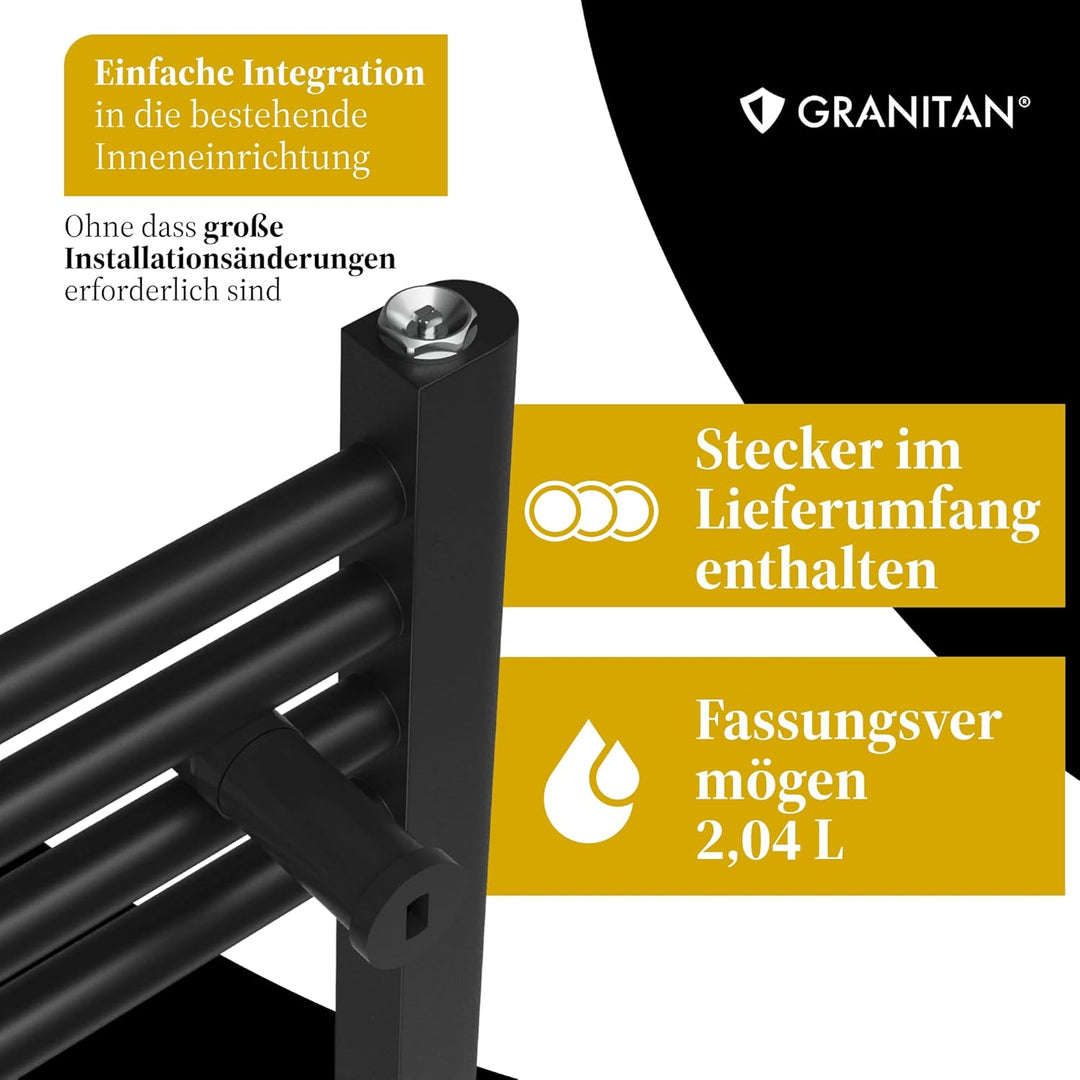 Granitan Badheizkörper 70x30 cm, Weiss 70x30 cm - 193W Weiss, 70x30 cm - 193W Weiss
