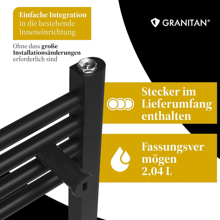 Granitan Badheizkörper 70x30 cm, Weiss 70x30 cm - 193W Weiss, 70x30 cm - 193W Weiss