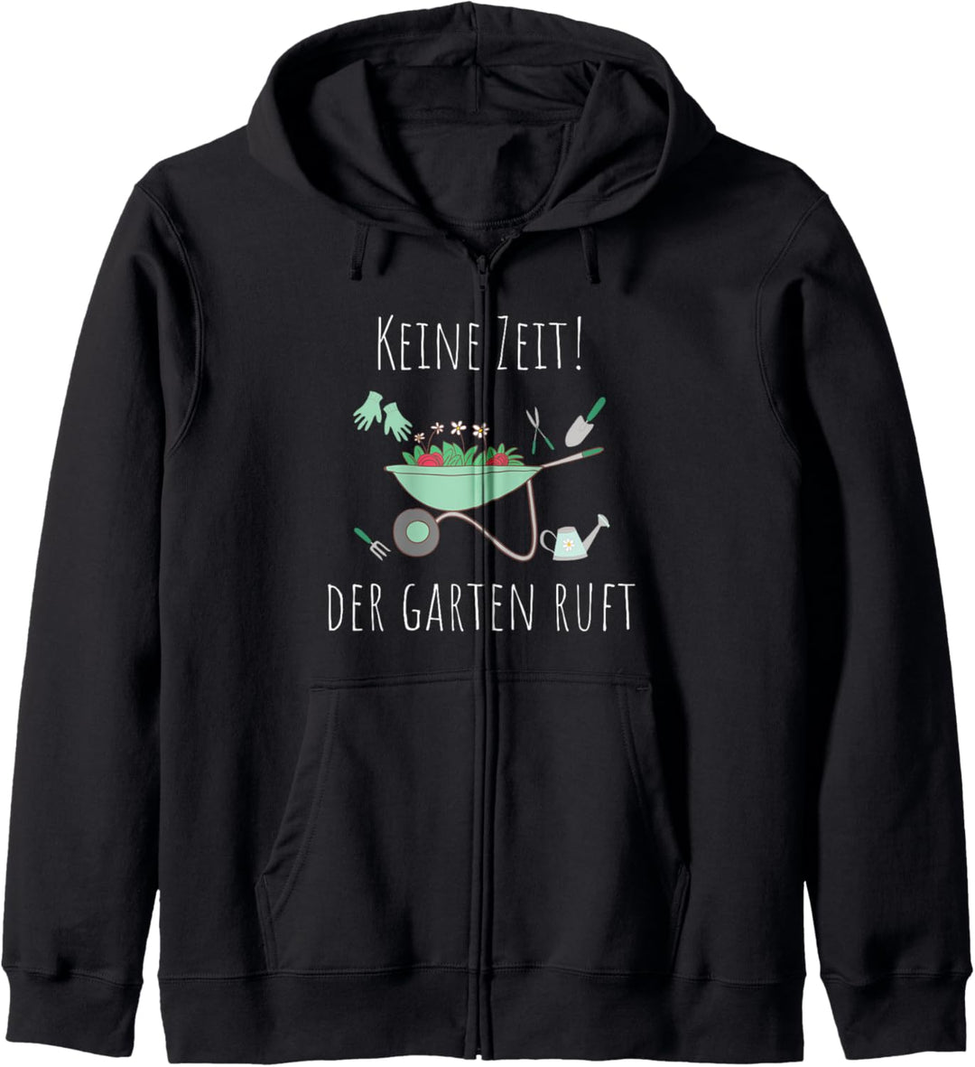 Lustiges Design "Der Garten ruft" für Hobbygärtner Gärtner Kapuzenjacke