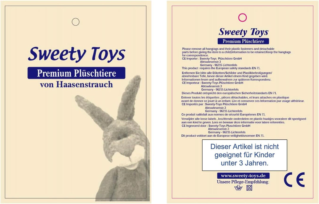 Haasenstrauch Sweety Toys 14262 Hobbyhorse Steckenpferd ohne Rollen geeignet für Hobbyhorsing Turnie