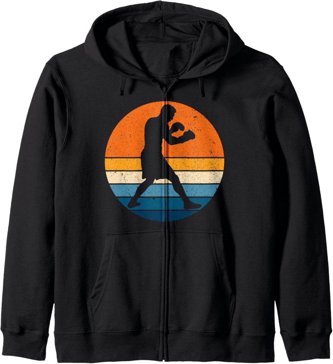 Boxen Sport Retro Vintage Sunset Boxer Kapuzenjacke