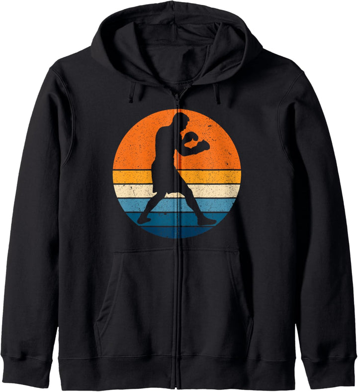 Boxen Sport Retro Vintage Sunset Boxer Kapuzenjacke