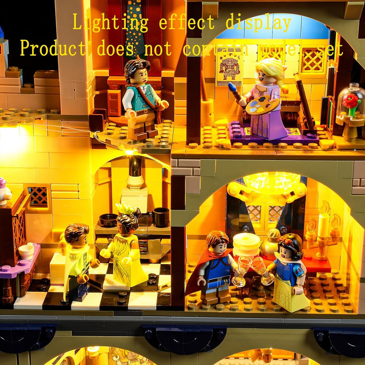 GEAMENT LED Licht-Set Kompatibel mit Lego 2023 Disney Schloss Castle 43222 (Modell-Set Nicht enthalt