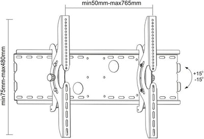 Maclean MC-521 B LCD LED Plasma TV Neigbar Halterung Halter Wandhalterung Wandhalter 32-70" Zoll 75