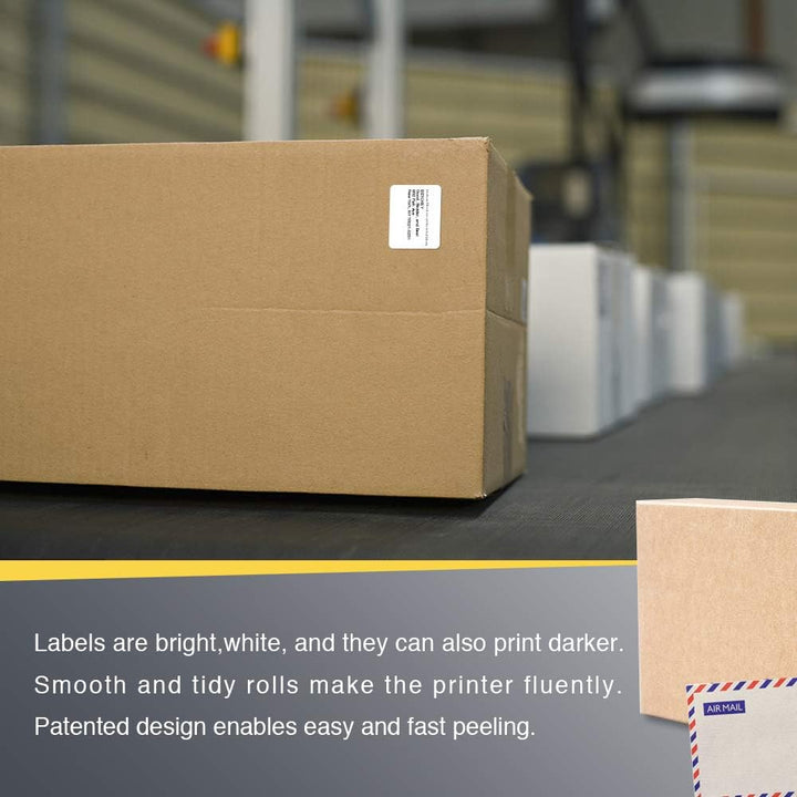 BETCKEY - 32mm x 25mm(1,25 in x 1 in) Perforierte Barcode/Adresse Thermoetiketten Kompatibel mit Zeb
