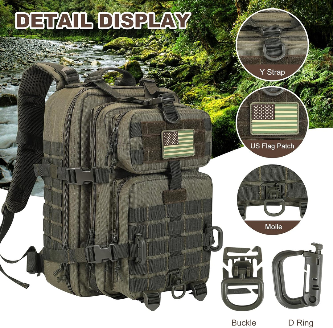 Militär Taktischer Rucksack Cooper Rucksack Armee Assault Pack 3 Tage Bug Out Go Bag Trekking Wander