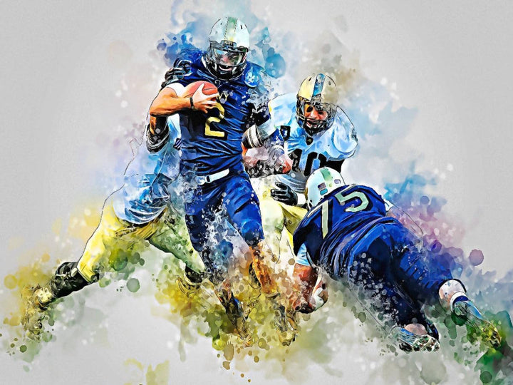 CALVENDO Puzzle American Football extrem 1000 Teile Lege-Grösse 64 x 48 cm Foto-Puzzle Bild von Pete