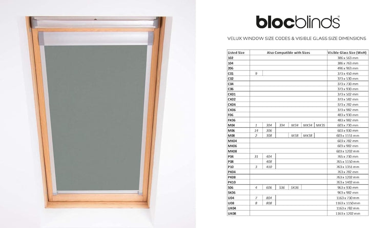 Bloc Skylight Rollo für Velux Dachfenster Blockout, Zinn, MK06 MK06 Für Velux Dachfenster Pewter, MK
