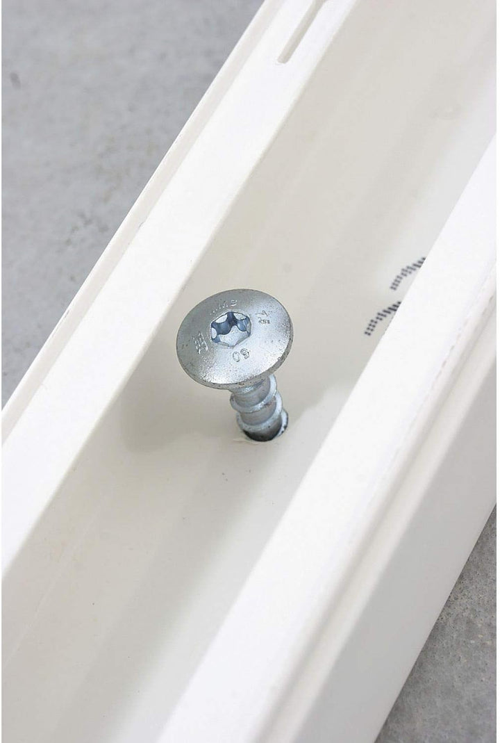 Heco 49856 verzinkt Multi-Monti Montageschienenanker, 7.5 x 50 mm, 100 Stück