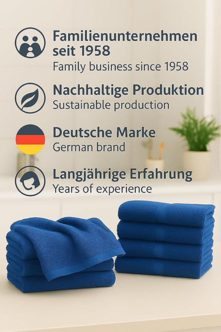 Betz Handtuch 6er Pack Handtücher Set Palermo Grösse 50x100 cm 100% Baumwolle - gut trocknend, leich