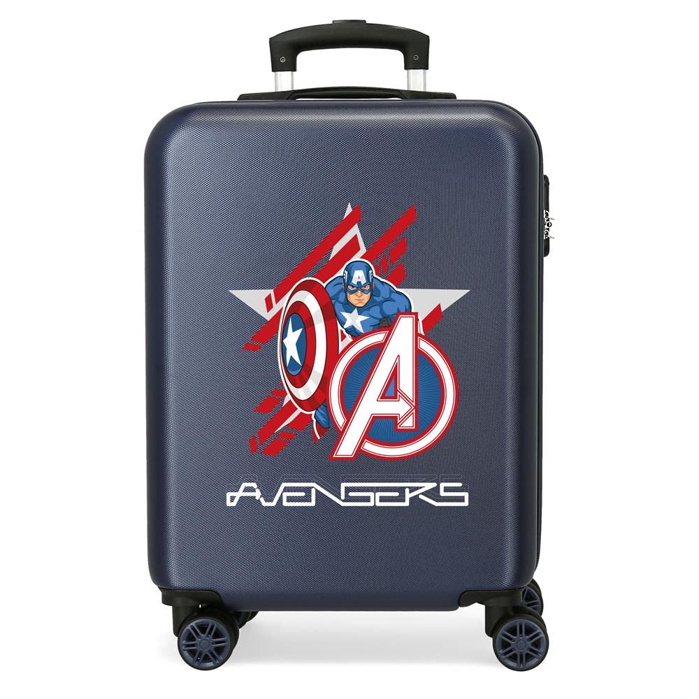 Marvel All Avengers Kinder-Gepäck, Schuld (Blau) - 2471763, 38x55x20 cms Kabinenkoffer Schild, Kabin