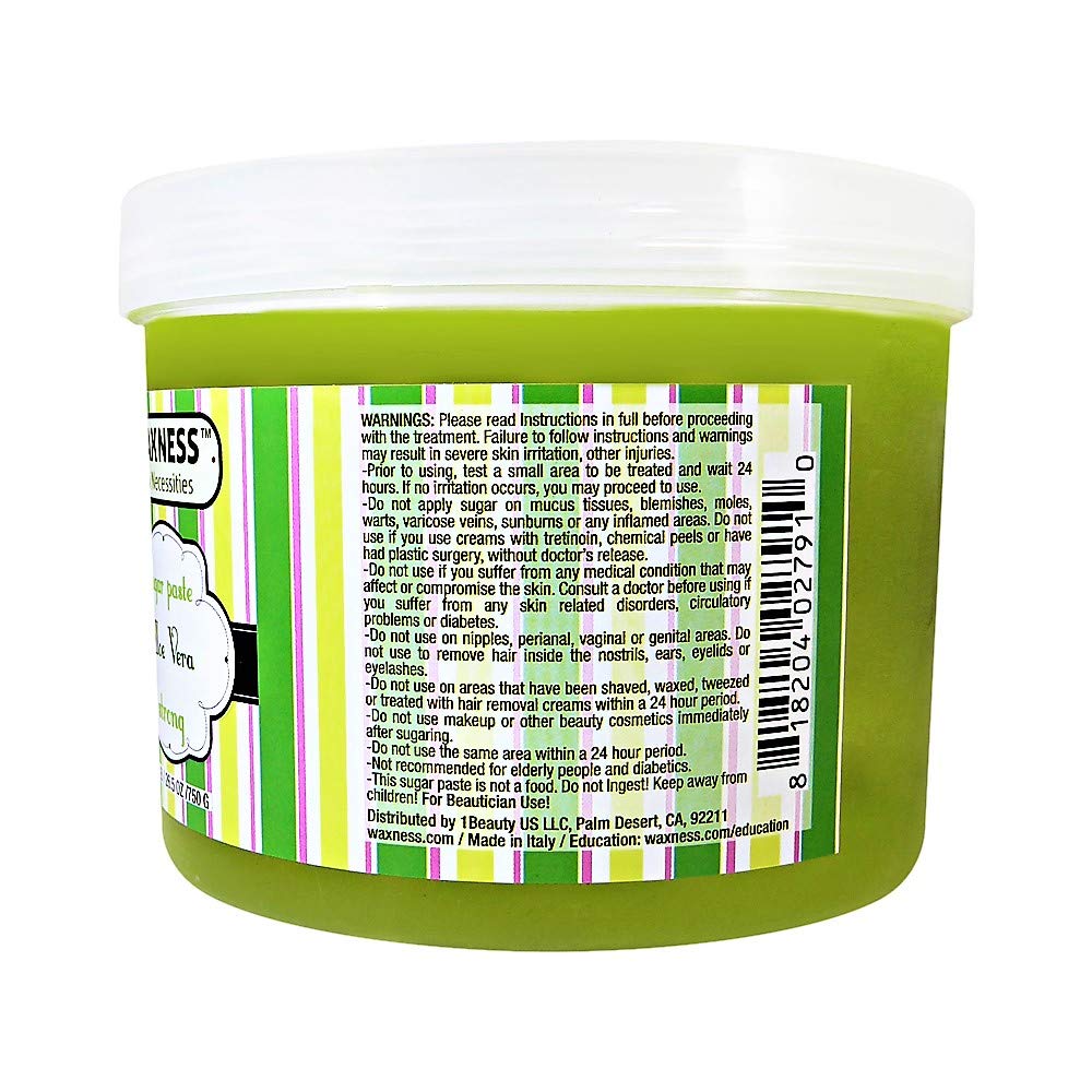 Waxness Zuckerpaste Strong Aloe Vera 750 g - Zuckerwachs zur Haarentfernung - Strong Sugar Paste 750