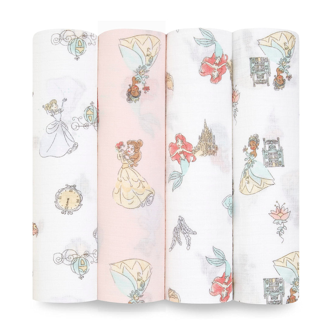 aden + anais Essentials Pucktücher, Wickel- und Schmusetuch für Babys, 100% Baumwolle, Baby-Pucktuch