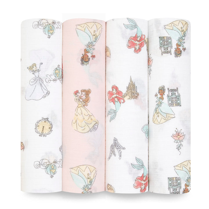 aden + anais Essentials Pucktücher, Wickel- und Schmusetuch für Babys, 100% Baumwolle, Baby-Pucktuch