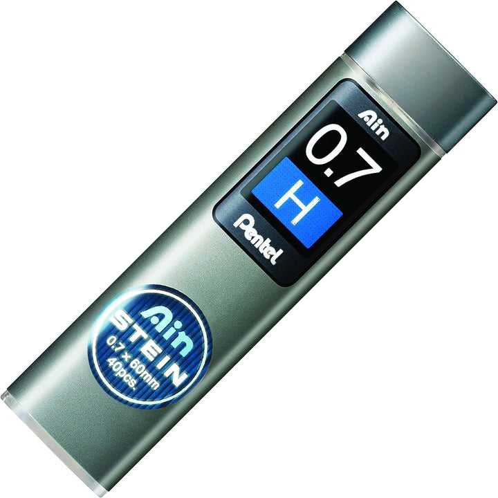 Pentel C277-HO Ain Stein Feinmine, Strichstärke 0.7 mm, Härtegrad H, 40 Minen je Dose, H