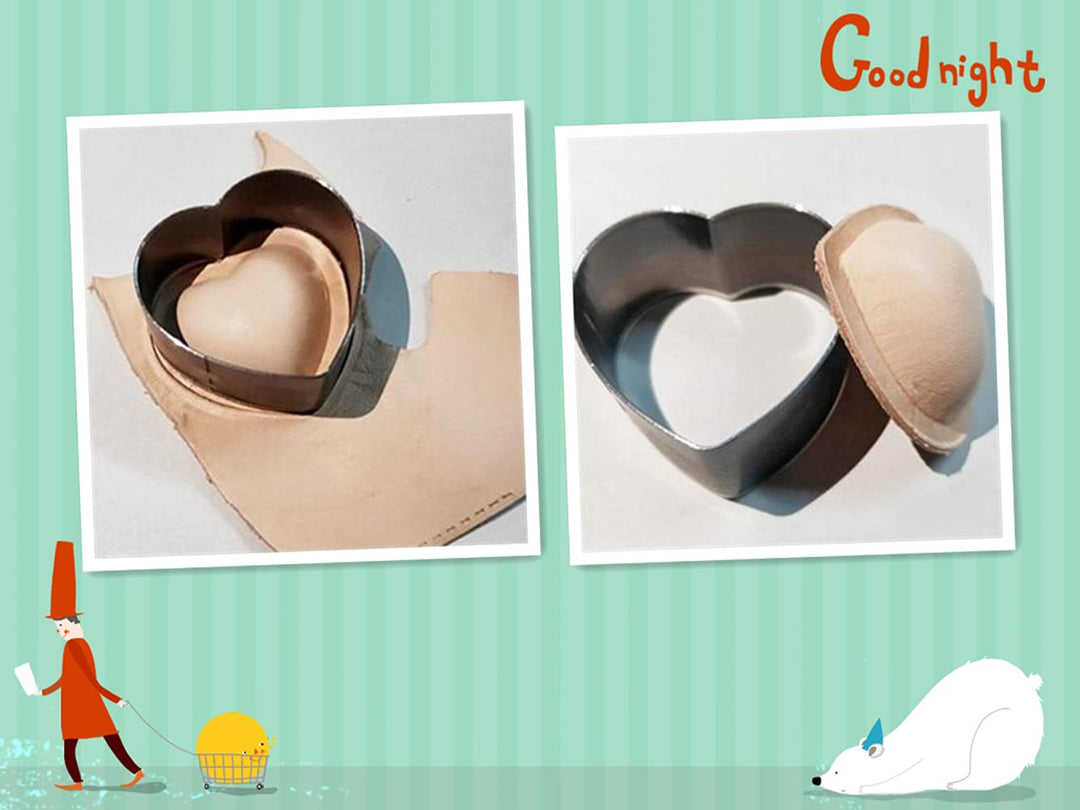 9 Stück Leder Stanzen Leder Locher Cutter Punch Platten stanzwerkzeuge für Kunsthandwerk Lederhandwe