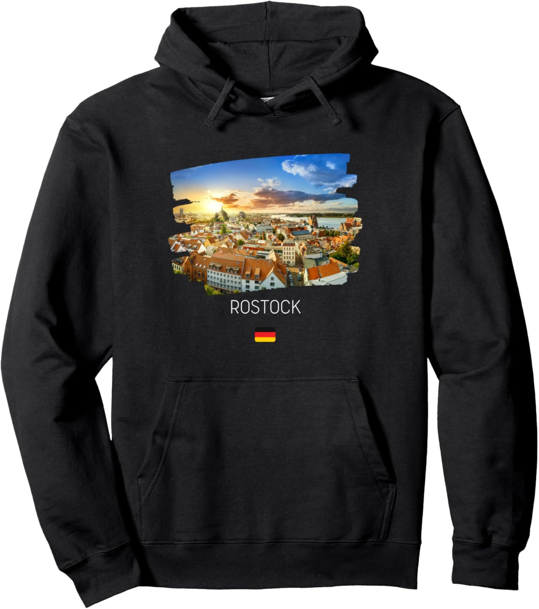 Flagge Deutschland Rostock Pullover Hoodie