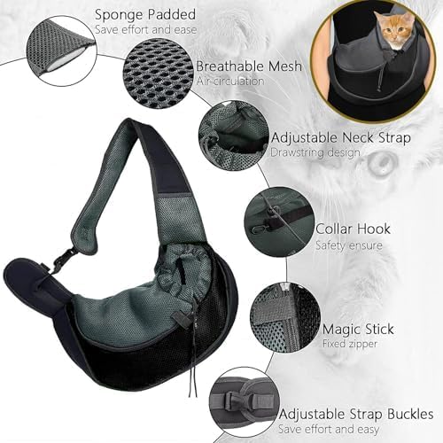 Hundetragetasche,Tragetuch Klein Hund Tragetasche Welpen Umhängetasche Haustier Transporttasche mit