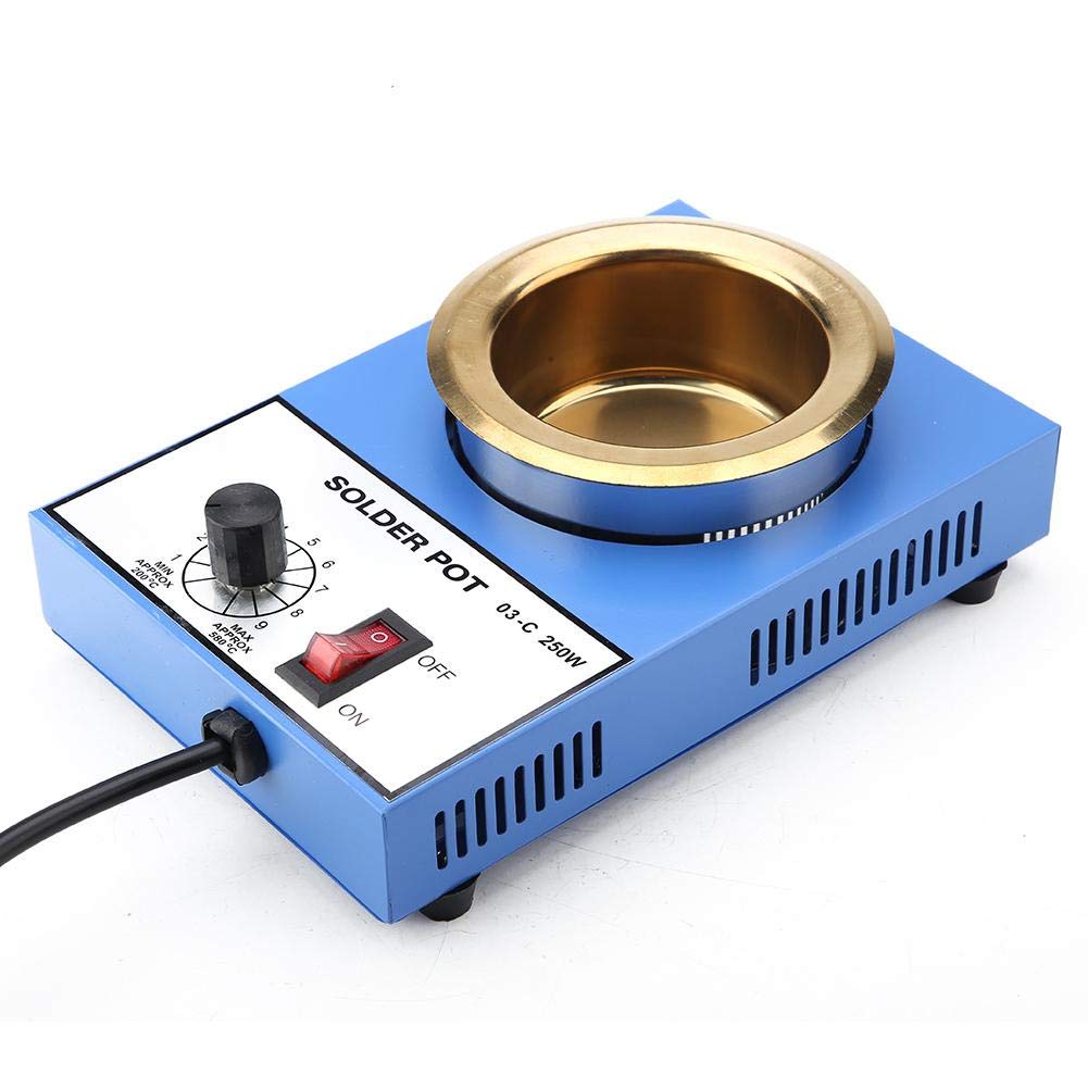 100mm bleifreies Solder Pot Löten Entlötbad 1200g Kapazität 220V (EU-Stecker)(EU Plug (250W)), EU Pl