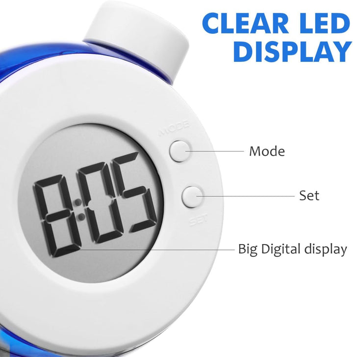 Alipis Wasseruhr Led-Display Mit Wasserenergie Ohne Batterie Umweltfreundliche Schreibtischuhr Mit B