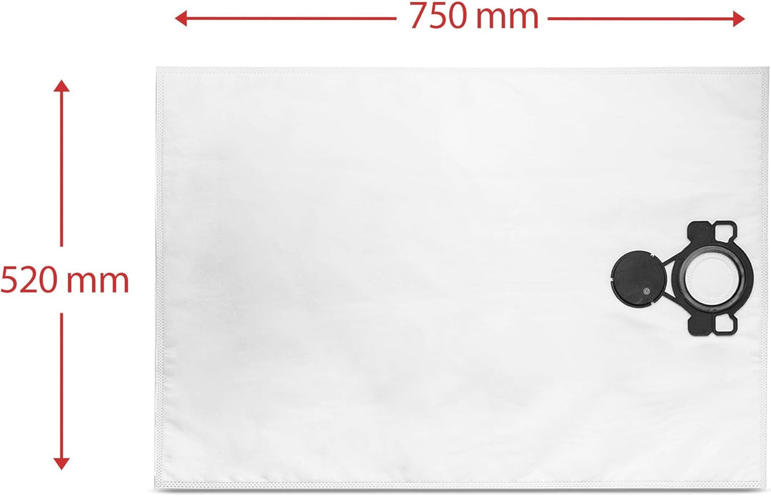 STAUBSAUGERBEUTEL FLEX VLIES-FILTERSACK PASSED FÜR VCE33L-MC, L-AC, ATTIX33, 33M-H SE133ME 5 STÜCK F