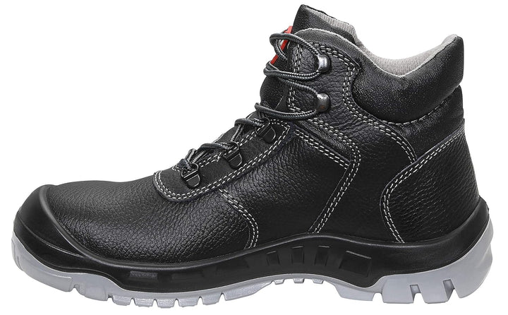 JORI Sicherheitsschuhe ACHIM S3, Damen und Herren, Lederschuh, robust, Schwarz, Stahlkappe - Grösse