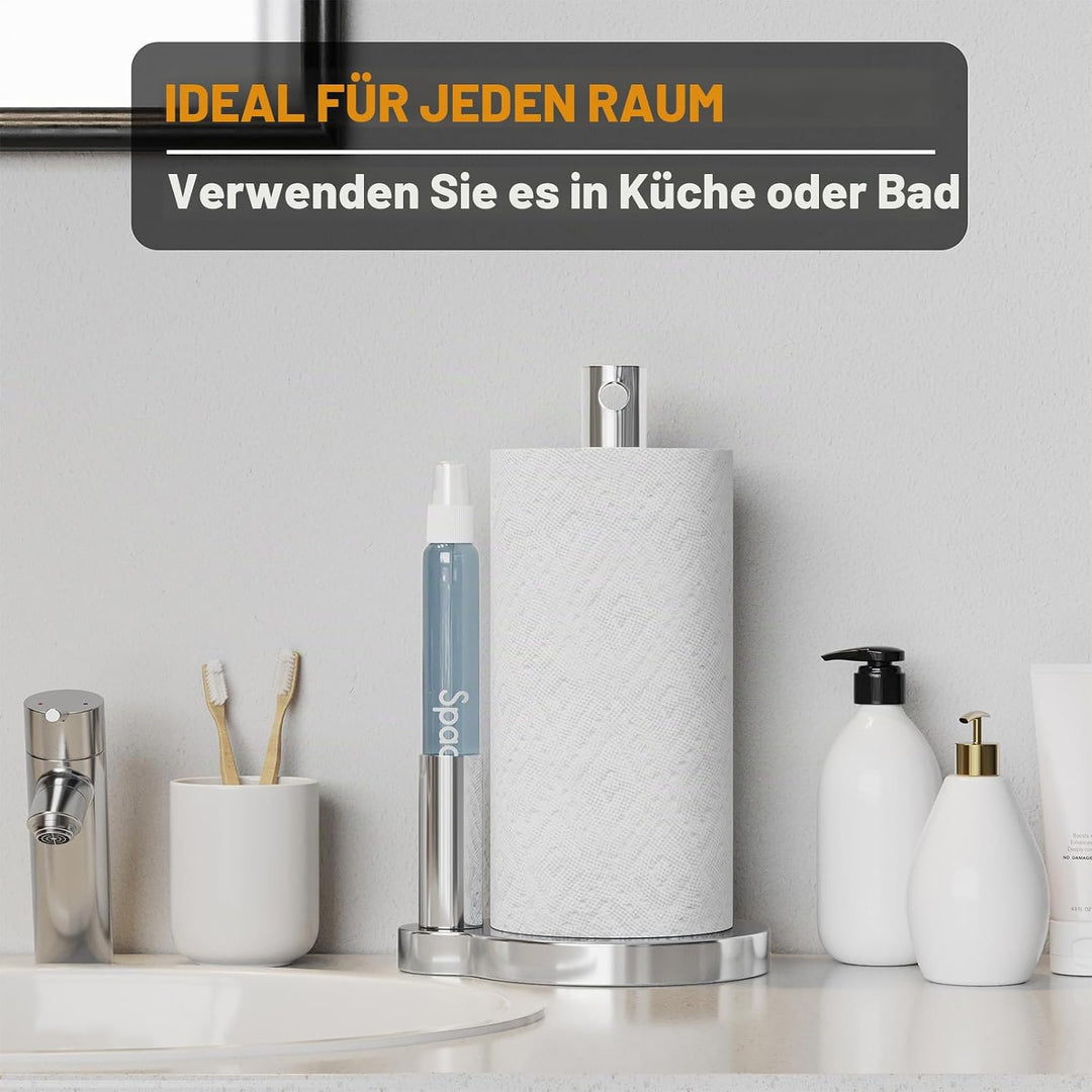 SpaceAid SprayNeat Papierhandtuchhalter mit Sprühflasche, Arbeitsplatte Papierhandtücher Spender Stä