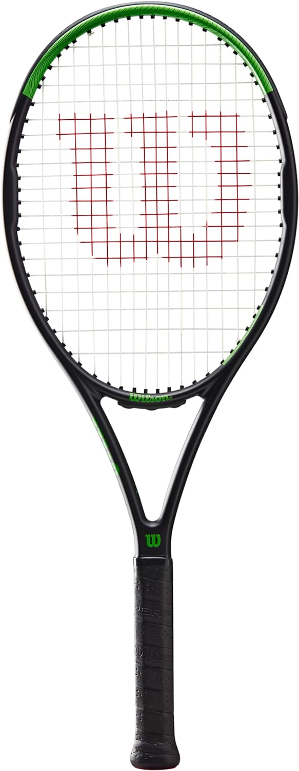 Wilson Tennisschläger BLADE FEEL 103, Fortgeschrittene Spieler, Carbon/Basaltfasern, Grün/Grau/Schwa