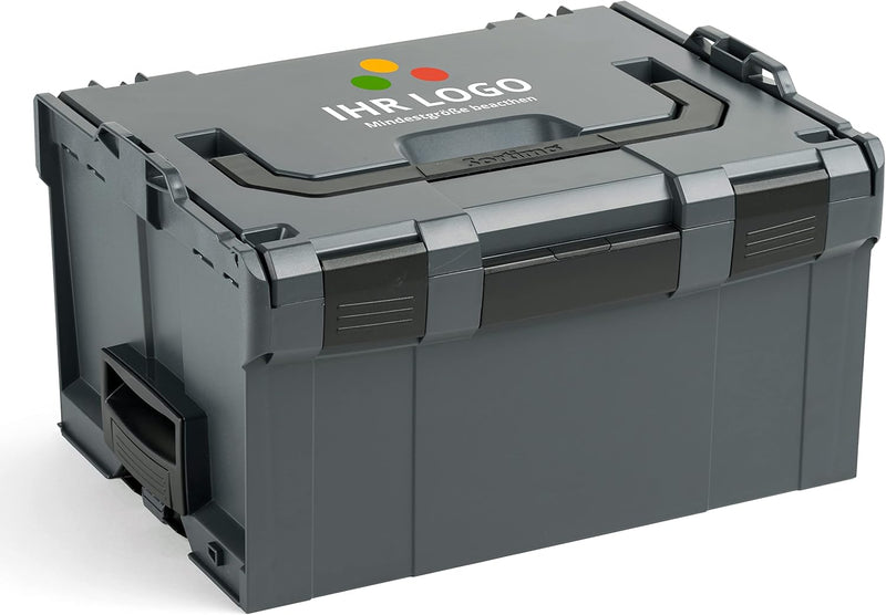 Bosch Sortimo L BOXX 238 Anthrazit individuell anpassbar mit Ihrem Logo | L BOXX Grösse 3 | Werkzeug