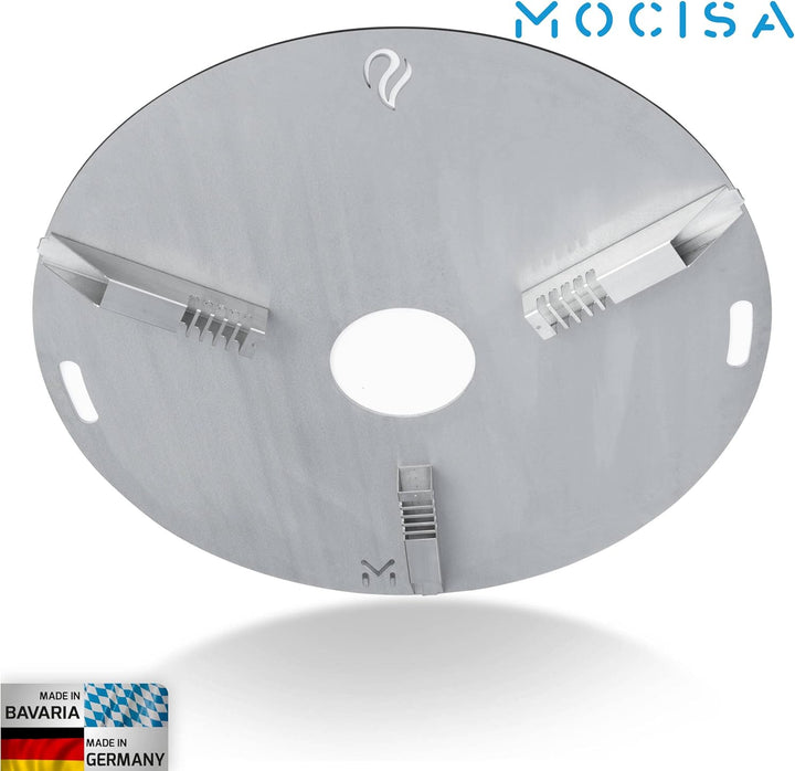 mocisa Universal Auflageleisten für Feuerplatte | Grillplatte | Plancha | Grösse einstellbar | Absta