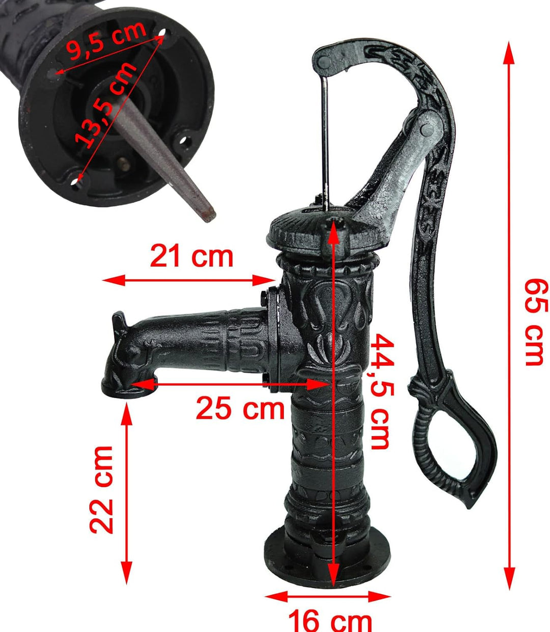 gartenpumpe handpumpe Schwengelpumpe + Pumpenständer Antik Nostalgie Gusseisen Handpumpe Gar – techstudio.ch