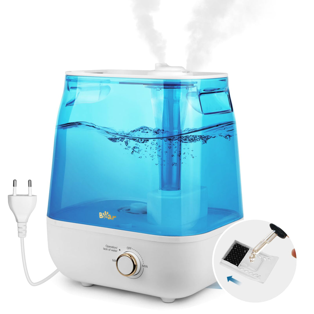 Bear 2023 6L Top-Füllung Zwei Auslassdüsen Luftbefeuchter, Ergonomischer Tragegriff，Mit Aromatherapi